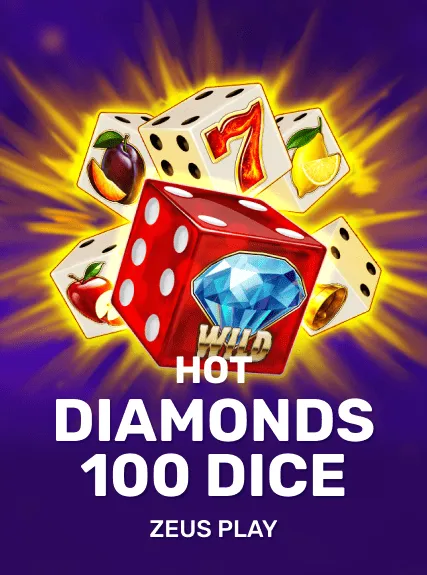 Hot Diamonds 100 Dice game tile